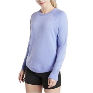 Athleta Light Purple Sweater Long Sleeve Crew Neck Top